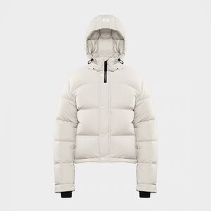 Aritzia The Super Puff™ Shorty in Matte Pearl (Medium)